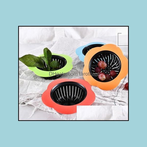 Flor em forma de pia de cozinha pia de cozinha chuveiro drena er Colander esgoto esgoto filtro de cabelo acessórios entrega 2021 colanders filtros para