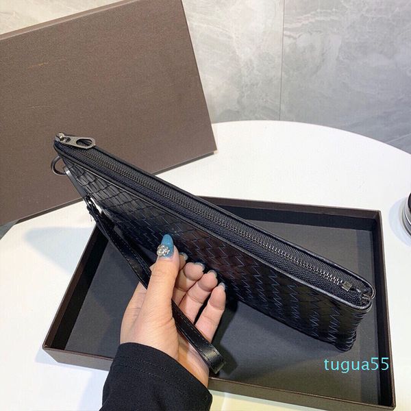 

2025--10A designer weave clutch Bag Women's men tote crossbody Bags fashion wallet, Black