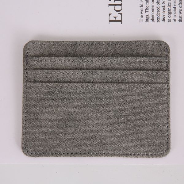 

2022 thin card holder creative rectangular coin purse gray 061748