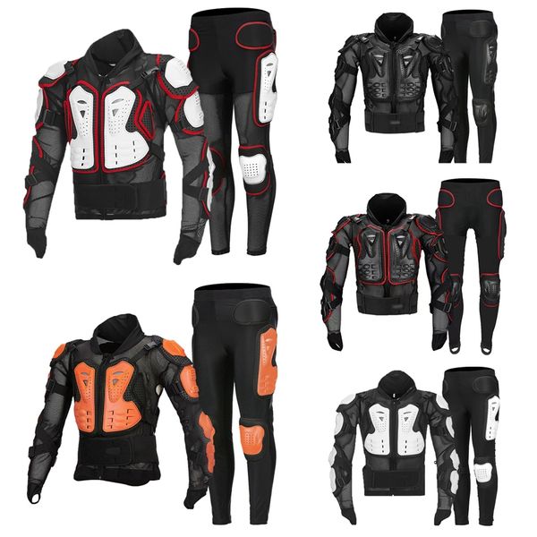 Giacca da motociclista calda Protezione per armatura da corsa ATV Motocross Protezione per il corpo Giacche Abbigliamento per arrampicata Maschera per equipaggiamento Equipaggiamento protettivo Protezioni Kit Cursori per il ginocchio