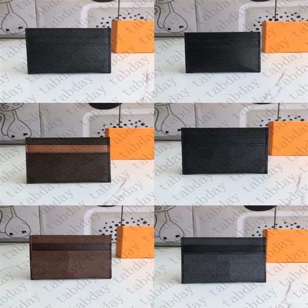 

mens womens pocket fashion mini credit card holder bag classic coin purse zipper wallet291f, Brown;gray