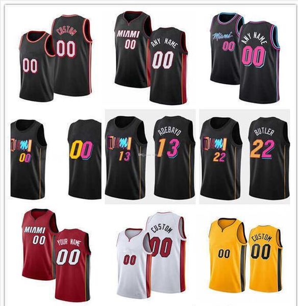 

75th custom mens womens youth miami''heat''8 markieff morris 5 kyle guy 31 max strus 17 p.j. tucker basketball jerseys, Black;red