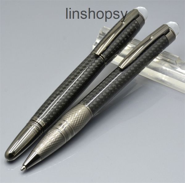 

black carbon fiber rollerball pen ballpoint stationery office business supplies wriitng smooth options pens, Blue;orange