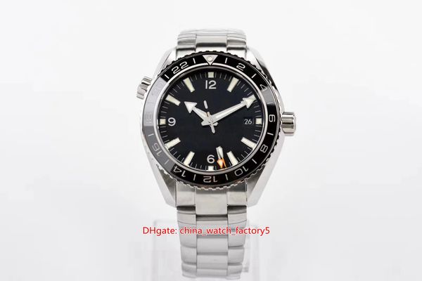 

5 style super quality men's watch om maker watches 43.5mm gmt ocean axial 600m waterproof ceramic bezel cal.8605 movement mechanical au, Slivery;brown