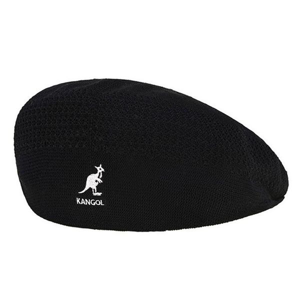 

kangol knitting mesh kangaroo wool four seasons british retro beiya same versatile beret berets298a, Blue;gray