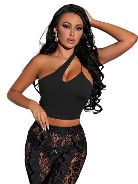 

sxy one shoulder crop 93bn#, White