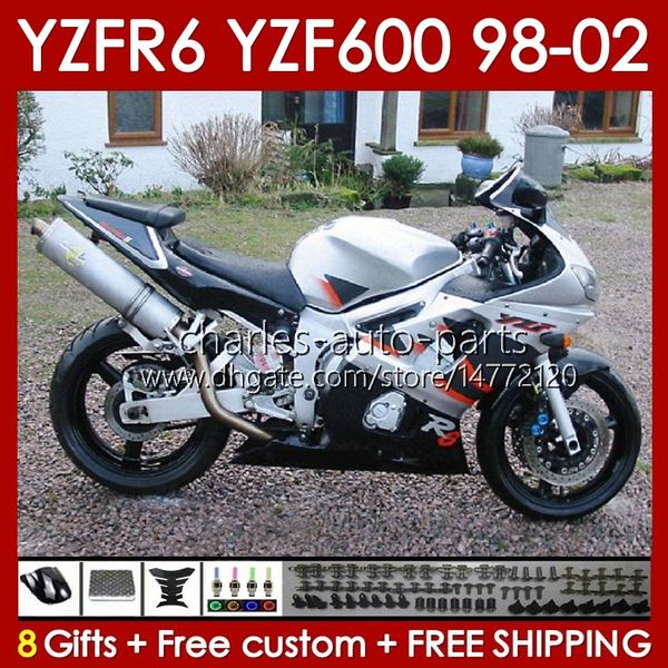 

body frame for yamaha yzf-600 yzf r6 r 6 600cc yzfr6 1998 1999 00 01 02 bodywork 145no.74 yzf 600 cc cowling yzf-r6 98-02 yzf600 98 99 2000