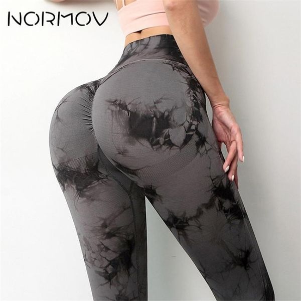 

normov tiedye high waist yoga legging sport running leggings plus size push up slim stretch pants for gym fitness 220627, White;red
