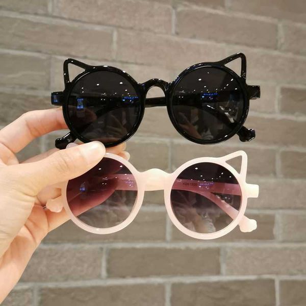 

summer animal cartoon flower wings outdoor children lovely vintage sunglass protection classic kids girl boys cute sunglasse wholesale, Blue