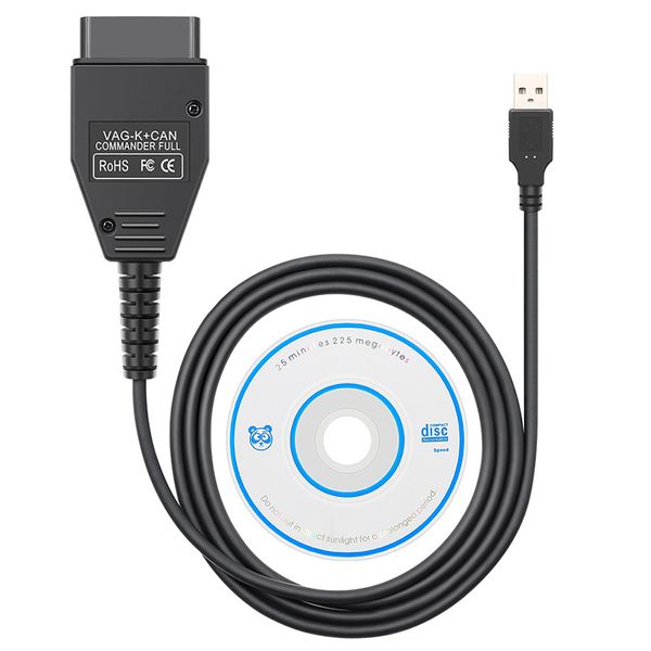 Диагностический инструмент Новый USB -кабель OBD 2 применим к Audi Volkswagen K и может согласиться с сканером