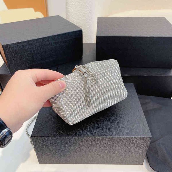 

shoulder bag handbag women inlaid brick mini totes handbags women fashion classic chain tassel solid color purses crossbody bags