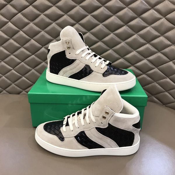 Modische Abendschuhe für Herren, Laufschuhe, raffinierte High-Tops, elastisches Band, Wildleder, Webfaden, atmungsaktiv, bequem, Fitness, lässig, BY-Trainer, EU 38–45