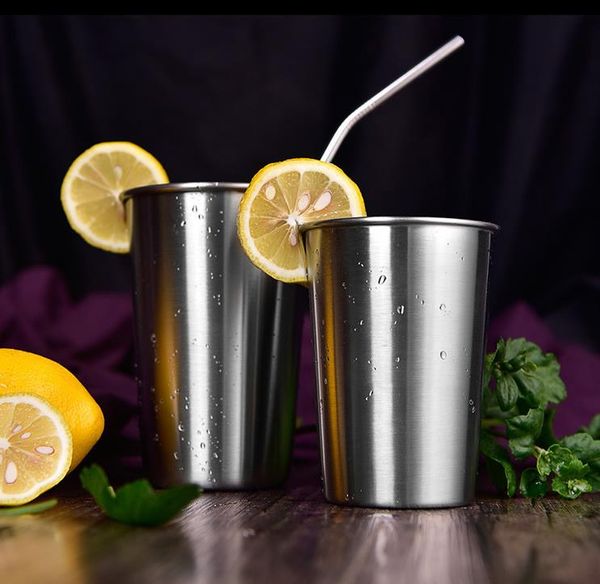 

stainless steel metal beer cup wine cup coffee tumbler tea milk mugs home drinking tools sn4574