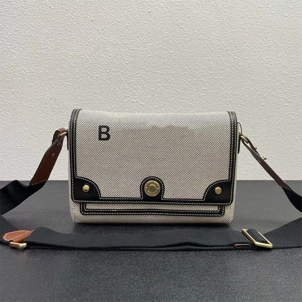 

canvas crossbody bag designer shoulder bag fashion show exquisitely decorated letter print original single quality bags 25cm