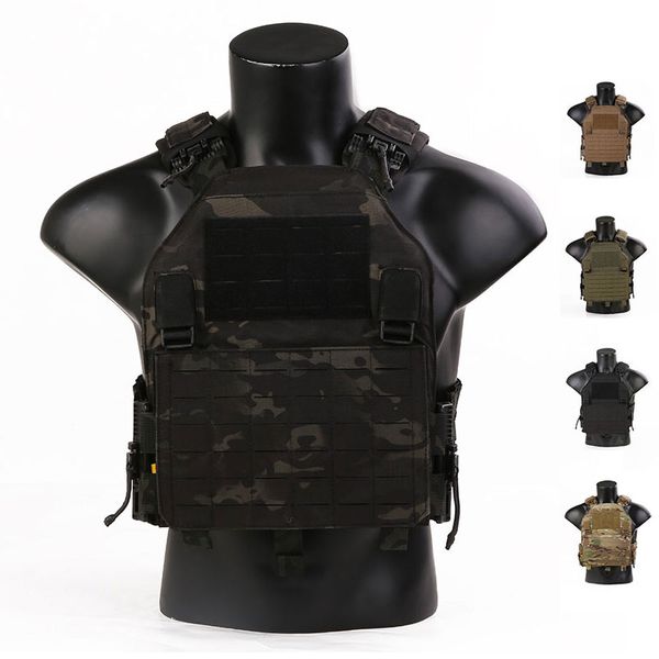 Caça airsoft engrenagem armadura corporal nylon transportador de placa tática colete tático