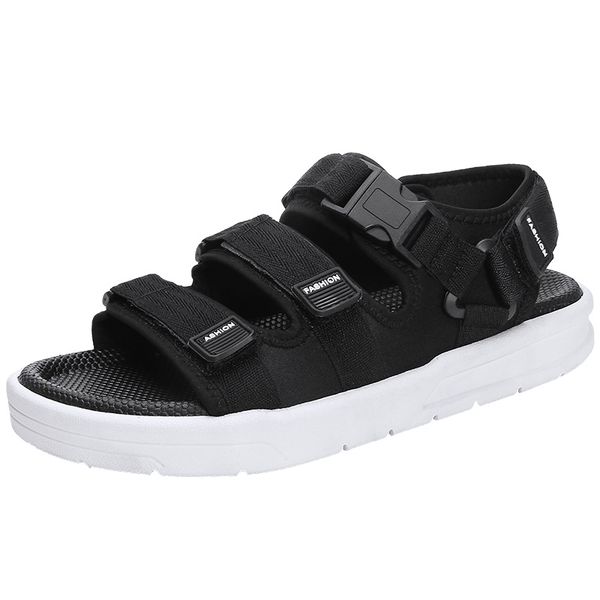 

men sandals designers new style summer beach shoes outdoor leisure fashion sports beach cool slippers size 39-45, Black
