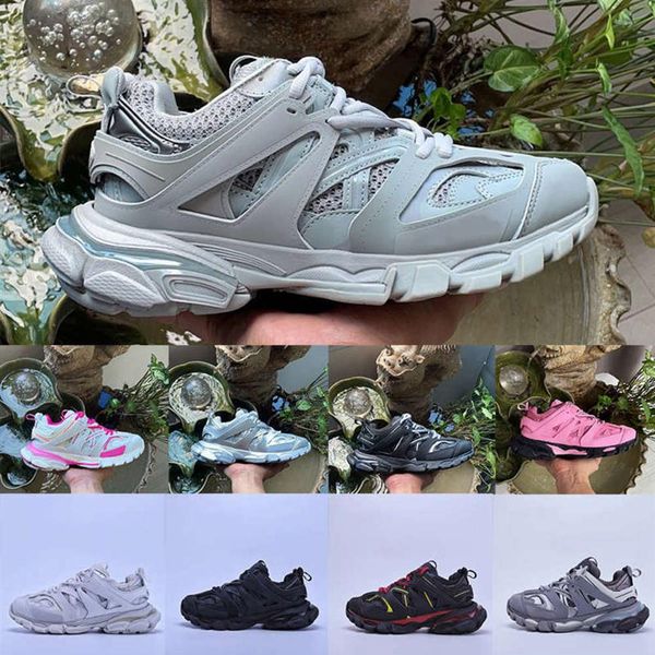 

s triple s 3.0 grey orange yellow casual shoes fashion platform sneakers tess s. gomma trek mens trainers with box327s, Black