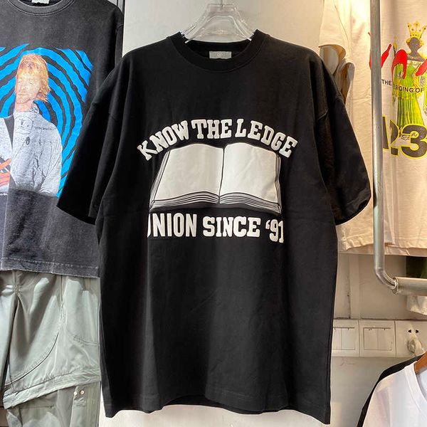 

men's t-shirts 2022 summer new alphabet printing fashion brand versatile casual short sleeve lovers high street loose tee round neck ha, White;black