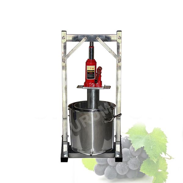 

12/22/36l grape blueberry mulberry presser juicer home manual hydraulic fruit squeezer stainless steel juice press machine