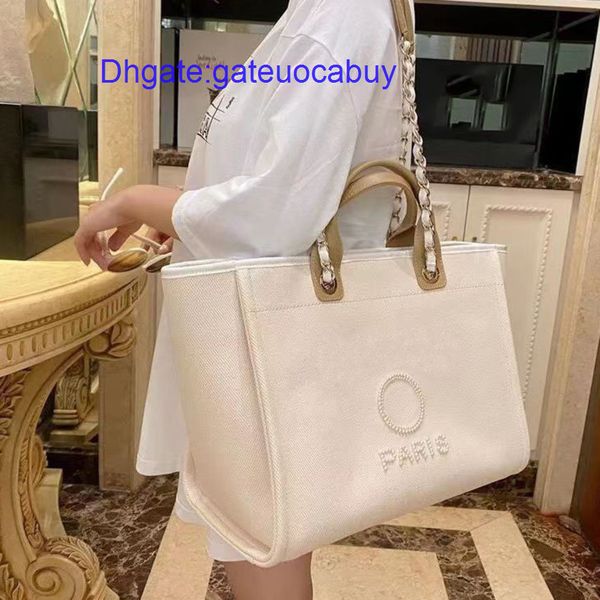 

luxury women fashion label pearl beach bags brand ch canvas evening bag female classic big handbags designers ladies backpack portable large