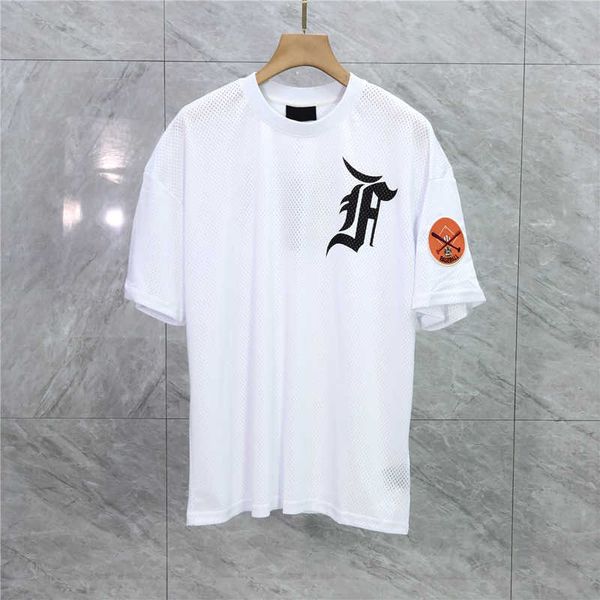 

high 22s europa mesh tee street t -shirt frhling sommersticke coole mode -skateboard -mnner frauen t -shirt, Black;brown