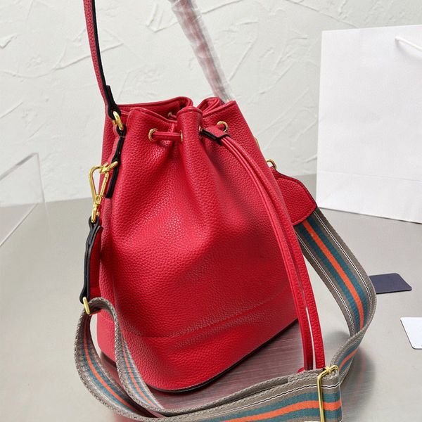 

famous designer bucket bag fashion lady shopping shoulder cross body plain leather gold letter large capacity totes women perfect handbags