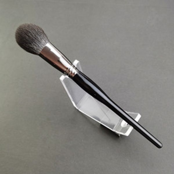 

women tongue shaped face grooming makeup brush professional black single wool