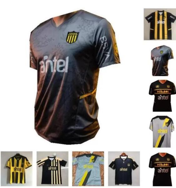 

21 22 23 club atletico penarol soccer jerseys retro 2021 2022 2023 uruguay lucas special version viatri commemorative edition football shirt, Black;yellow