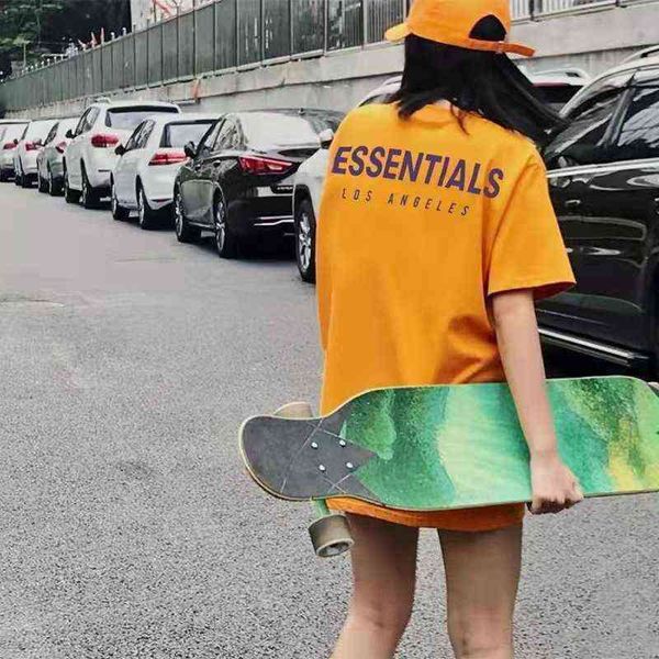 

fog double thread essentials los angeles t shirts limited high street fashion brand short sleeve summer t-shirt men pullover prevalent art v, White;black