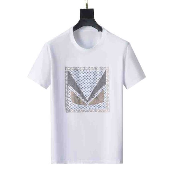 

2022 summer cotton brand logo men's t-shirt short sleeve short sleeve letter print t-shirt t-shirt men's m-3xl, White;black