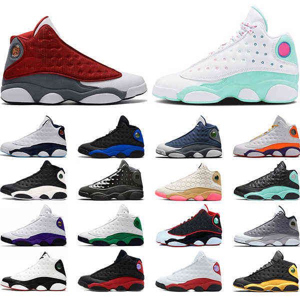 

designer men basketball shoes 13 13s starfish red flint dark powder blue hyper royal ground he got game mens trainers sports sneakers a6is, Black