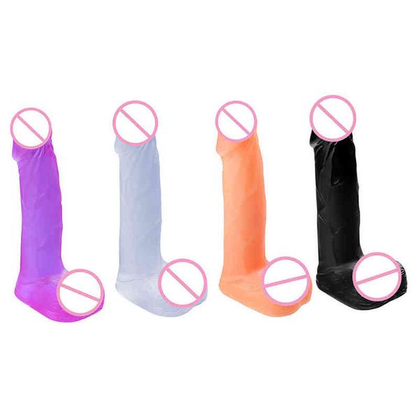 NXY Dildos Mini Penis Crystal Cor Pequeno Plug Anal Poderoso Vento Poderoso Masturbação Masturbação Invertido modelo Casal Sexo Brinquedo 0316