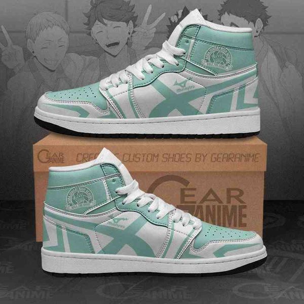 

aoba johsai high sneakers haikyuu anime shoes, Black