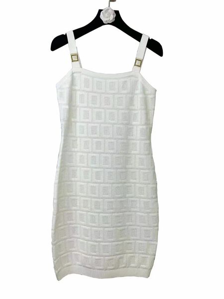 Moda clássica de vestidos de colete de letra completa para mulheres Designer Saias de estiling Saias de festas femininas