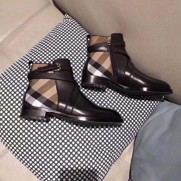 

designer boots luxury boot genuine leather boots ankle booties woman short boot sneakers trainers slipper sandals by shoebrand 052, Black