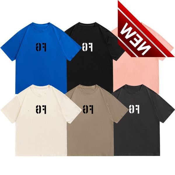 

essentials fog fashion oversize couple fg classic letter print short sleeve cotton high street t-shirt men, White;black