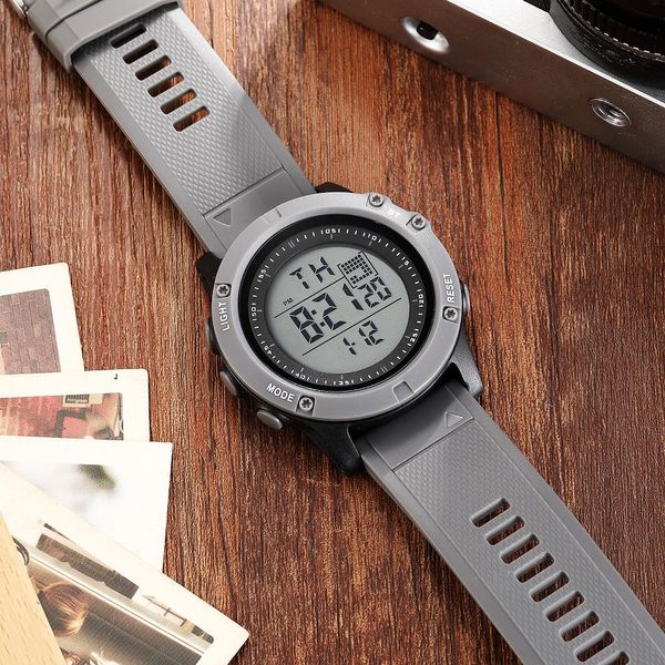 Mode Hombre Männlich Digital Uhren 5atm Dive Mann Herren Sport Grau Armbanduhren Hand Uhren Uhr Reloj Masculino