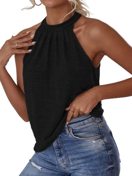 

keyhole back halter d1zu#, White