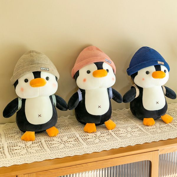 Nuovo zaino da viaggio pinguino bambola giocattolo peluche carino piccolo regalo per le bambole pinguini