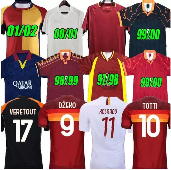 

17 18 19 20 21 as roma retro totti giannini soccer jerseys dzeko batistuta nakata football shirt 1989 1990 1991 1992 1994 1995 1996 1997 199, Black;yellow