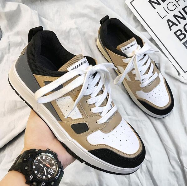 

men brand noctilucent leather fashion sneakers men casual shoes footwear flat male walking designer shoes