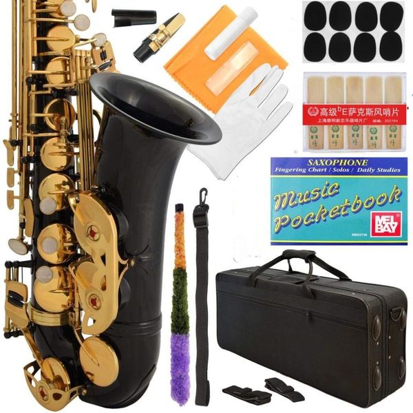 

professional black-gold keys eb e flat alto saxophone sax