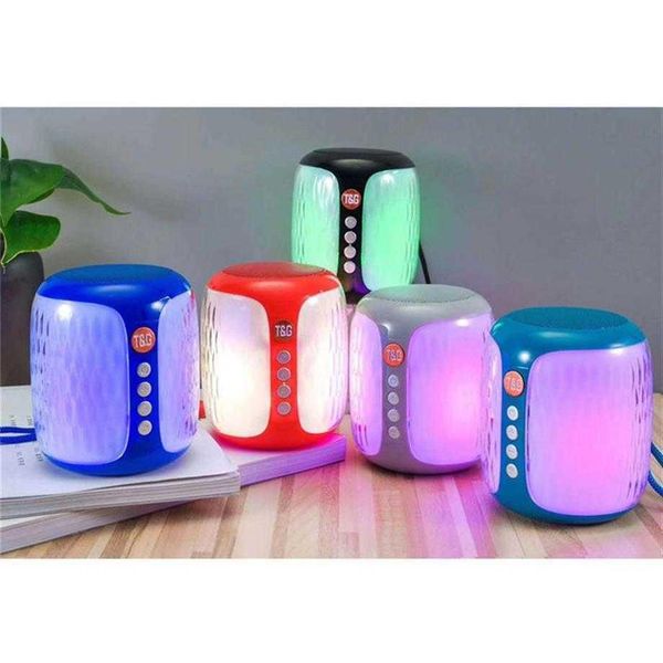 

TG611 Colorful Light Wireless Mini Bluetooth Speaker Outdoor Sport Battery Capacity Charging Input 5V/500MA Portable Column Speakersa03a47