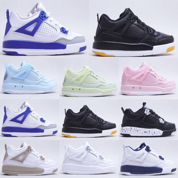 

kids jumpman 4s pink iv basketball shoes outdoor sports sneaker sail muslin 4 og fire red white oreo cool grey pure money bred motorsports p