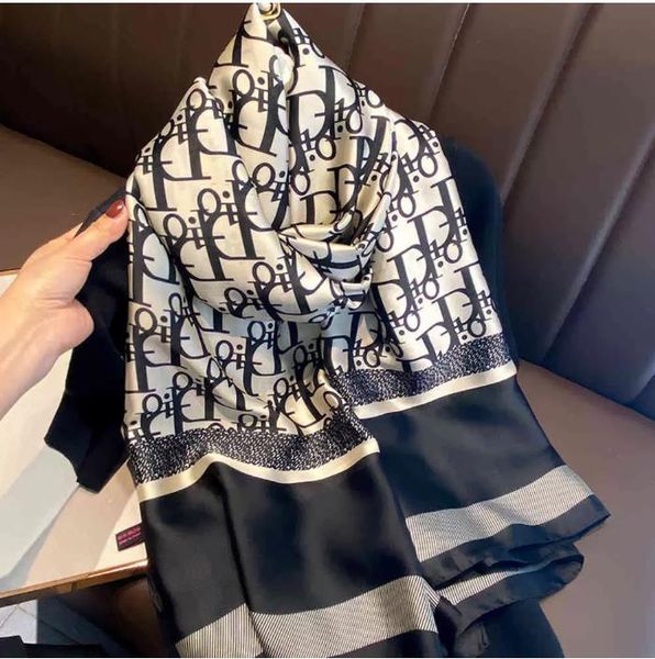 

scarfs shawls summer silk scarf women's thin lengthened imitation shawl long warm decoration sunscreen beach towel, Blue;gray