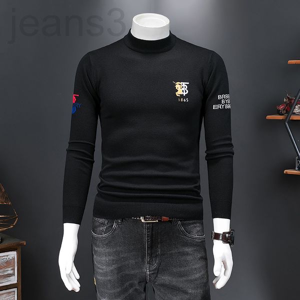 

men's sweaters designer new style sweater reversible high neck 2021 winter fashion men's brand beauty head js7i, White;black