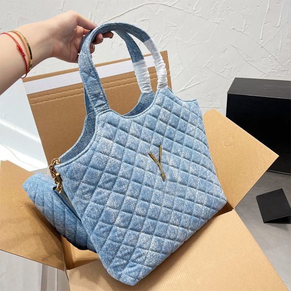 

fashion women large shopping luxury bags canvas leather female shoulder bag backpack designer handbags tote blue handbag luxurious woman