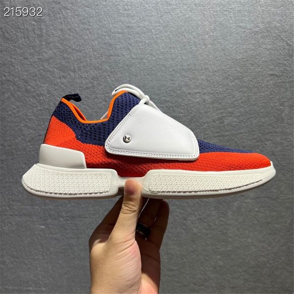 

mens high-end fashion sports and leisure sneakers multi panel color contrast breathable running shoes size 38-45, Black