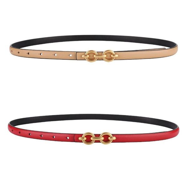 

fine leather belt full grain cow leather first layer of cowhide female students leisure fashion alloy bucklebo243l, Black;brown