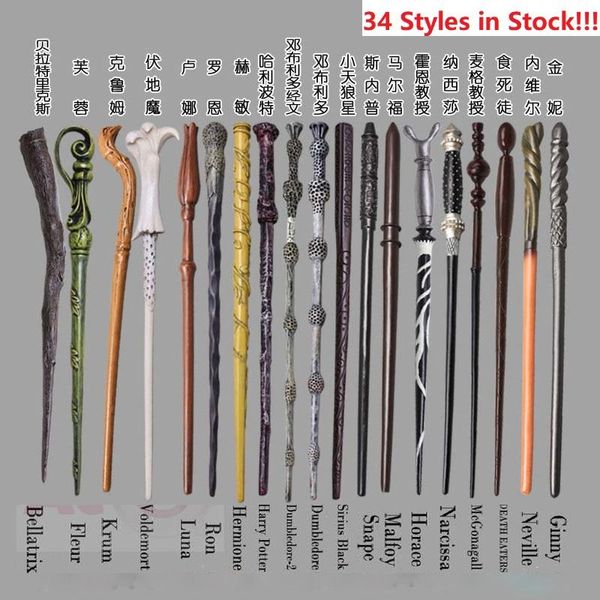 

34 styles magic props creative cosplay magic wand tricks new upgrade resin magical wands kids christmas birthday party toy xmas halloween co